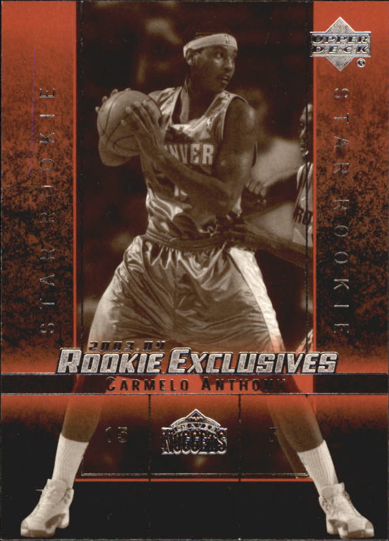 2003-04 Upper Deck Rookie Exclusives Variation #3 Carmelo Anthony