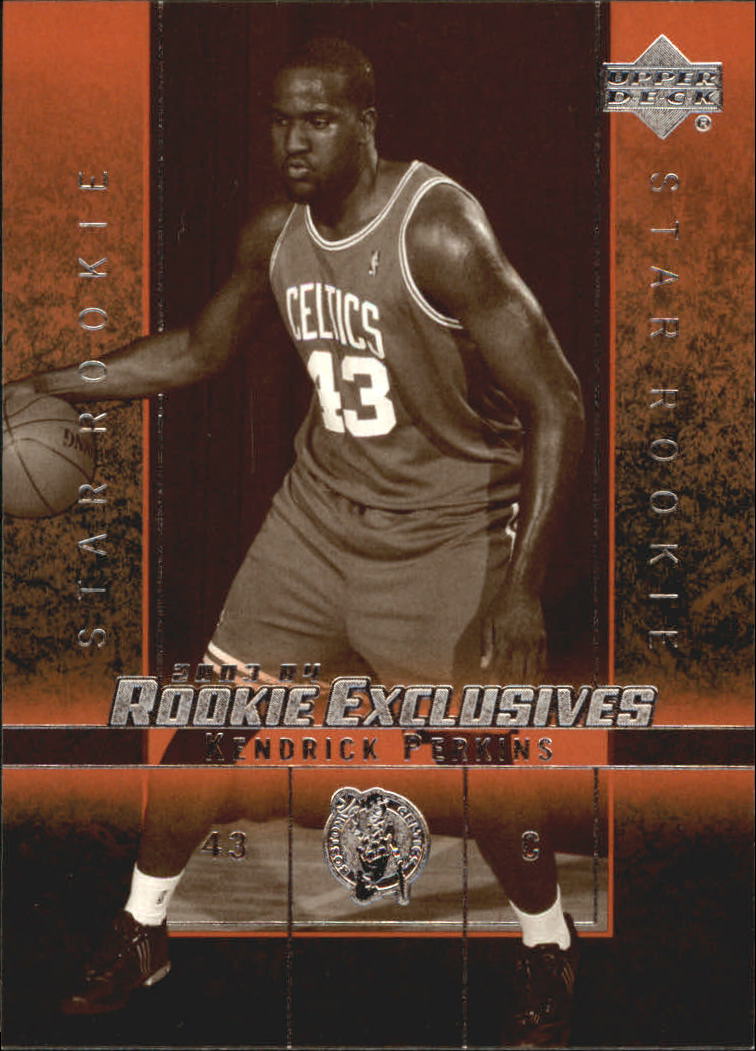 2003-04 Upper Deck Rookie Exclusives Variation #22 Kendrick Perkins