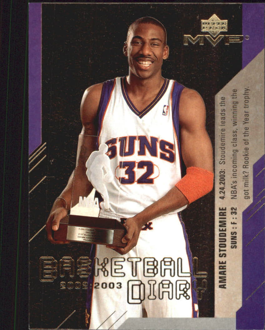 2003-04 Upper Deck MVP Basketball Diary #BD12 Amare Stoudemire
