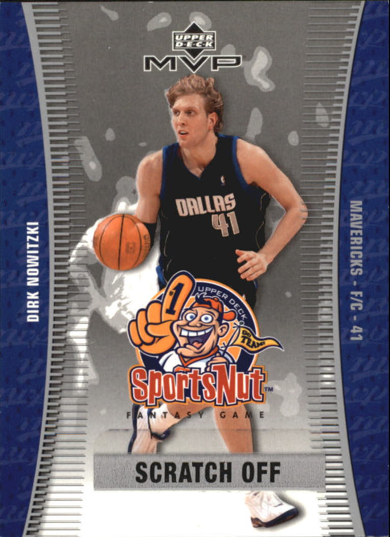 2003-04 Upper Deck MVP Sportsnut Fantasy #SN15 Dirk Nowitzki