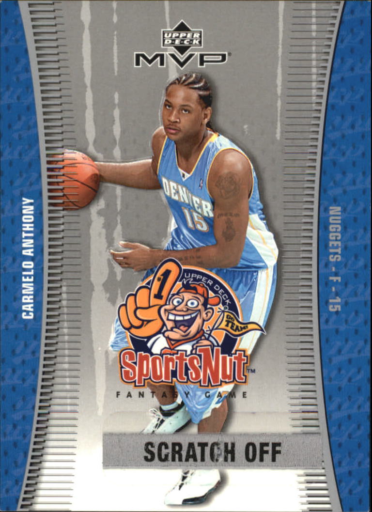 2003-04 Upper Deck MVP Sportsnut Fantasy #SN89 Carmelo Anthony