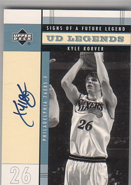 2003-04 Upper Deck Legends Signs of a Future Legend #KK Kyle Korver
