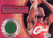 2003-04 Upper Deck Hardcourt LeBron James Floor #LB8 LeBron James/Red Cavs JSY Shooting