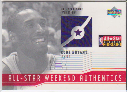2003-04 Upper Deck All-Star Weekend Authentics #ASKB Kobe Bryant