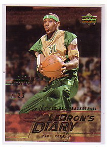 2003-04 Upper Deck LeBron's Diary #LJ4 LeBron James