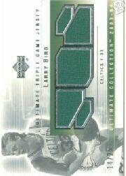 2003-04 Ultimate Collection Jerseys Triple #LB Larry Bird