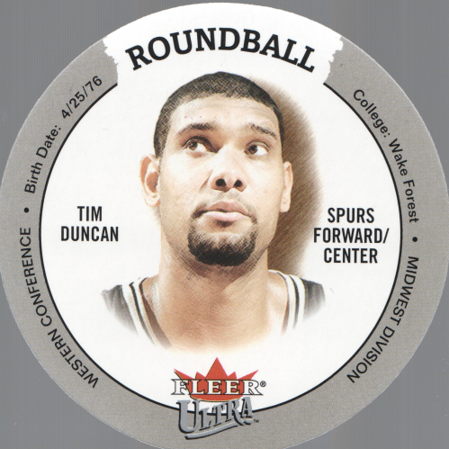 2003-04 Ultra Roundball Discs #29 Tim Duncan