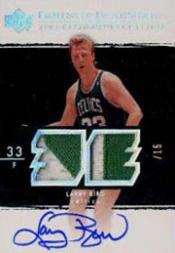 2003-04 Exquisite Collection Emblems of Endorsement #LB Larry Bird