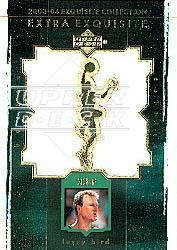 2003-04 Exquisite Collection Extra Exquisite Duals #LB Larry Bird