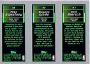 2003-04 Topps Rookie Matrix #HWS Kirk Hinrich 117 RC/Dwyane Wade 115 RC/Mike Sweetney 119 RC back image