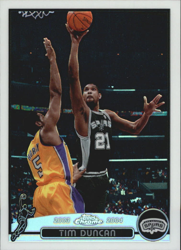 2003-04 Topps Chrome Refractors #21 Tim Duncan