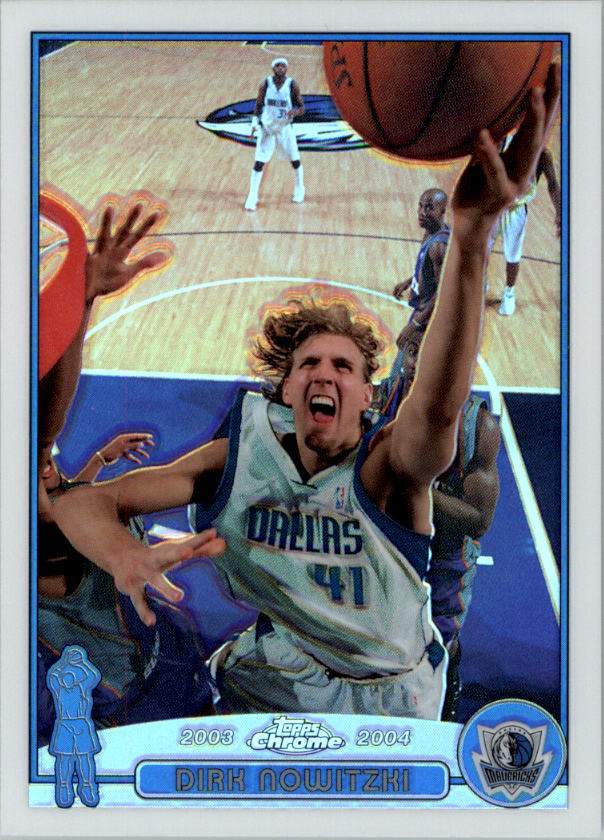 2003-04 Topps Chrome Refractors #41 Dirk Nowitzki