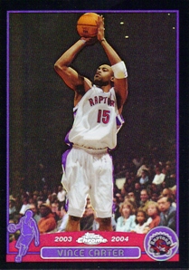 2003-04 Topps Chrome Refractors Black #15 Vince Carter