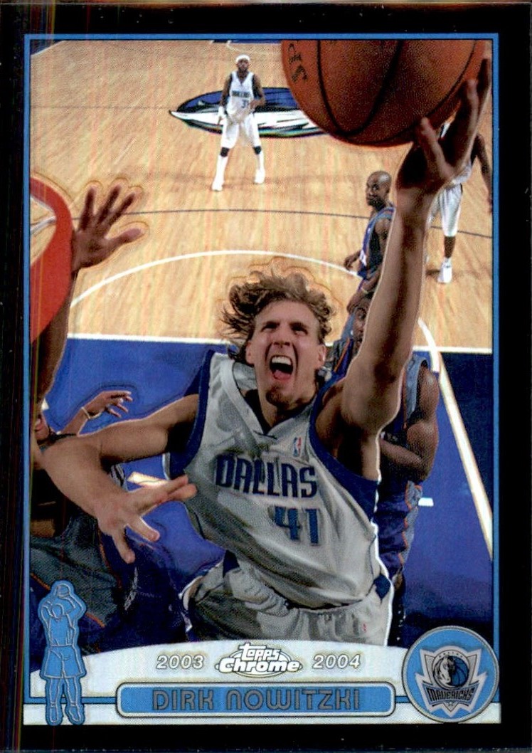 2003-04 Topps Chrome Refractors Black #41 Dirk Nowitzki
