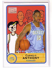 2003-04 Bazooka #278 Carmelo Anthony BAZ