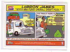 2003-04 Bazooka Comics #15 LeBron James