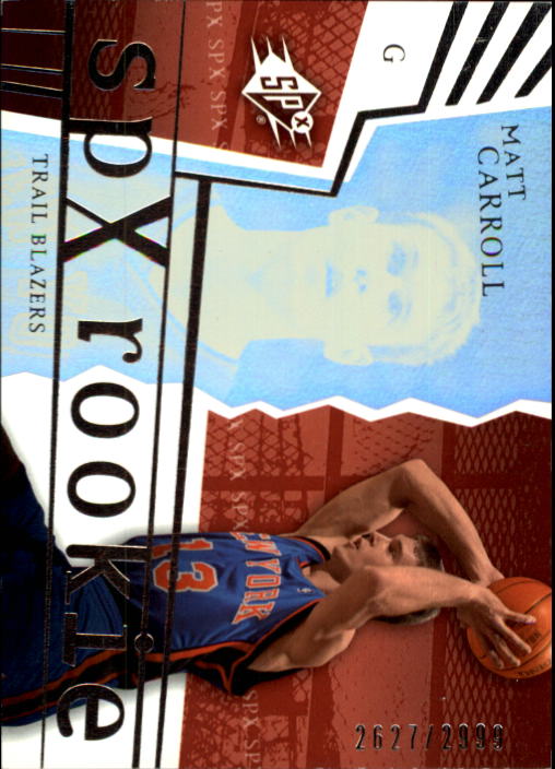 2003-04 SPx #139 Matt Carroll RC