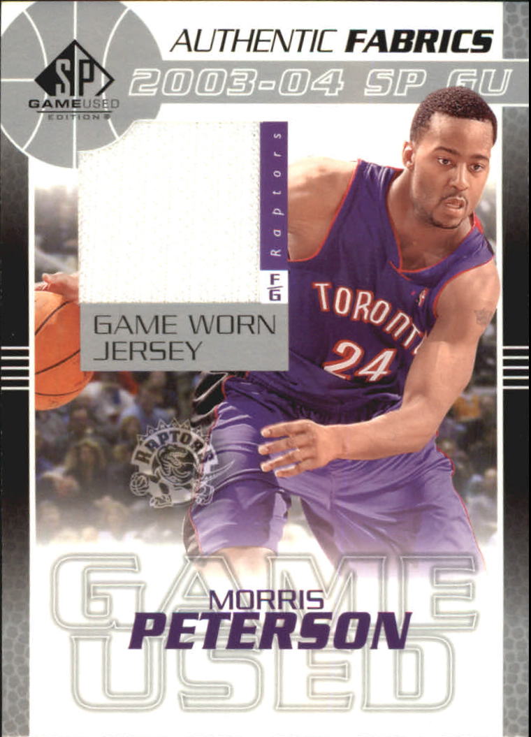 2003-04 SP Game Used Authentic Fabrics #MPJ Morris Peterson