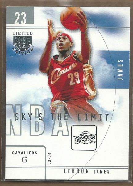 2003-04 SkyBox LE Sky's the Limit #16 LeBron James