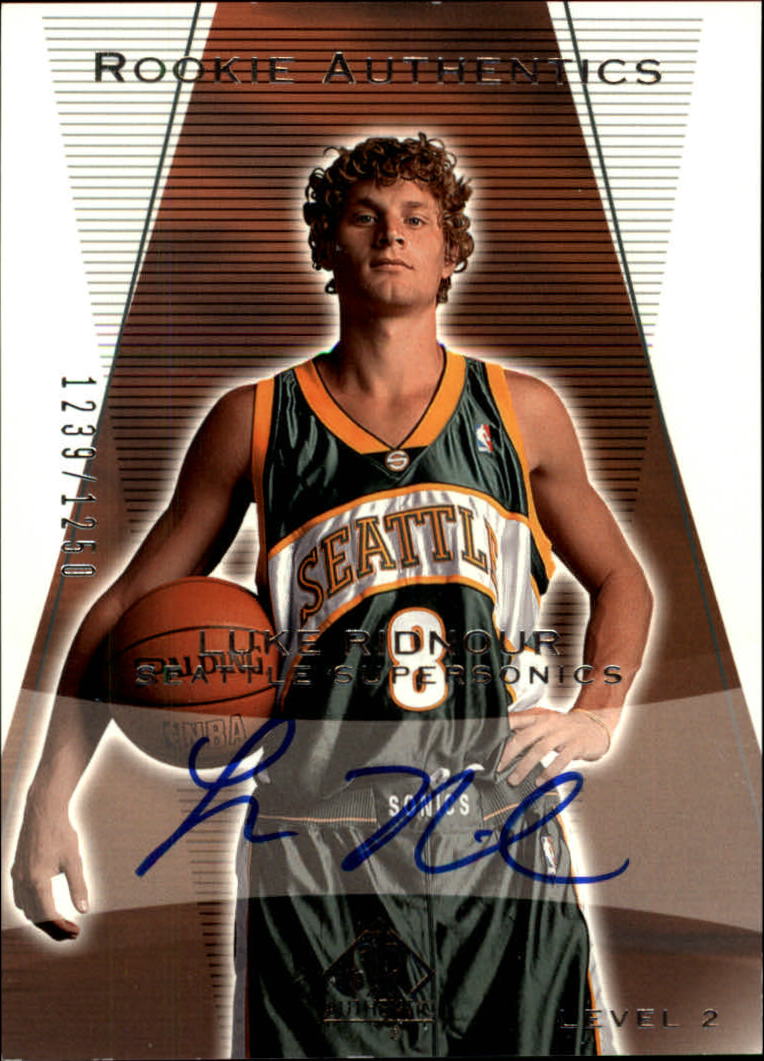 2003-04 SP Authentic #158 Luke Ridnour AU RC
