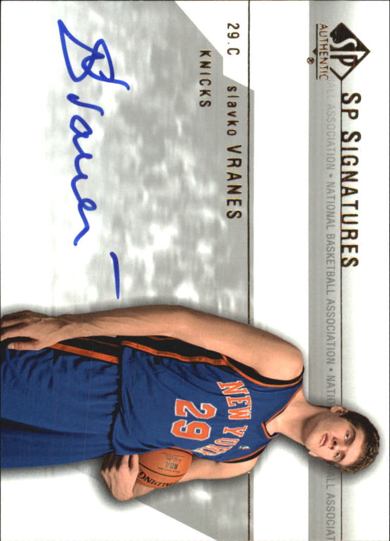 2003-04 SP Authentic Signatures #SVA Slavko Vranes
