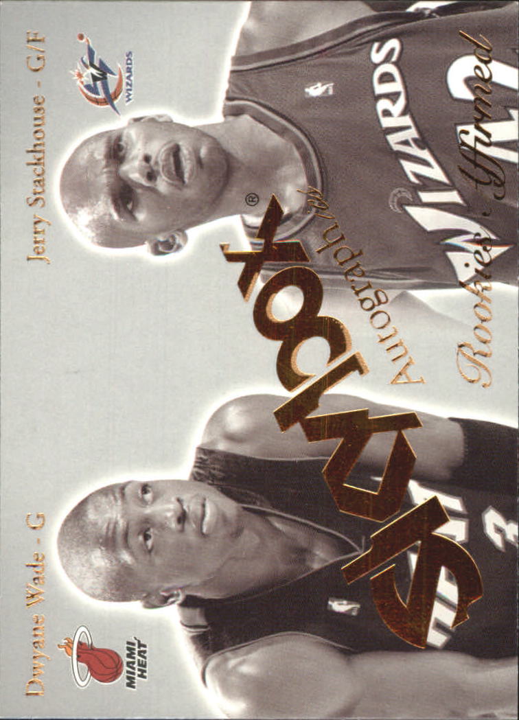 2003-04 SkyBox Autographics Rookies Affirmed #6 Dwyane Wade/Jerry Stackhouse