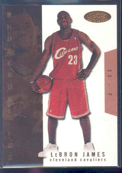 2003-04 Hoops Hot Prospects #112 LeBron James RC
