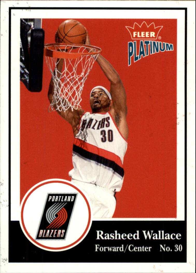 2003-04 Fleer Platinum #84 Rasheed Wallace