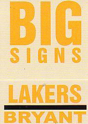 2003-04 Fleer Platinum Big Signs #5 Kobe Bryant