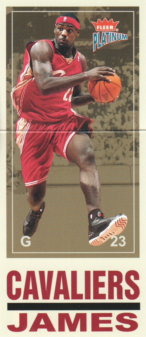 2003-04 Fleer Platinum Big Signs #7 LeBron James