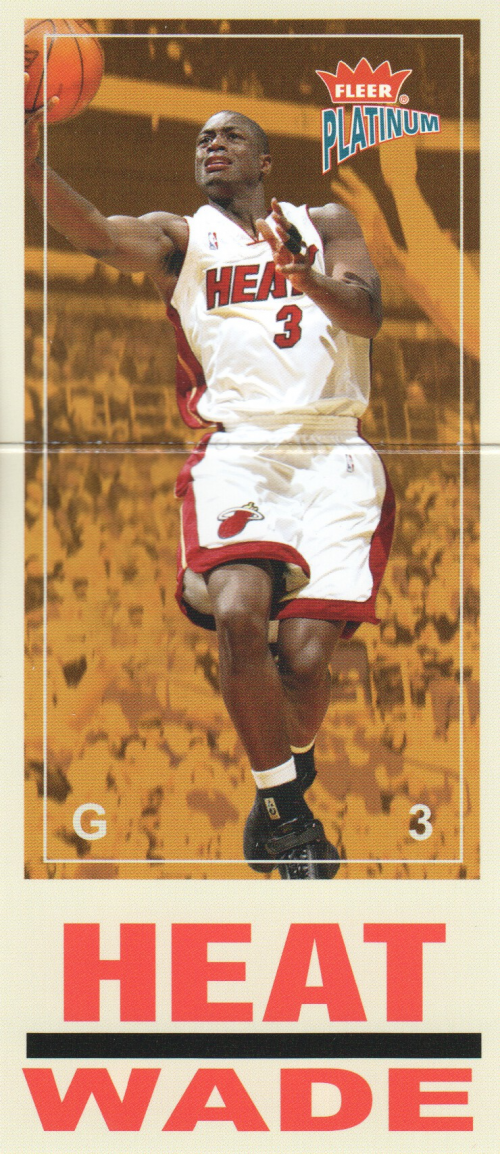 2003-04 Fleer Platinum Big Signs #8 Dwyane Wade