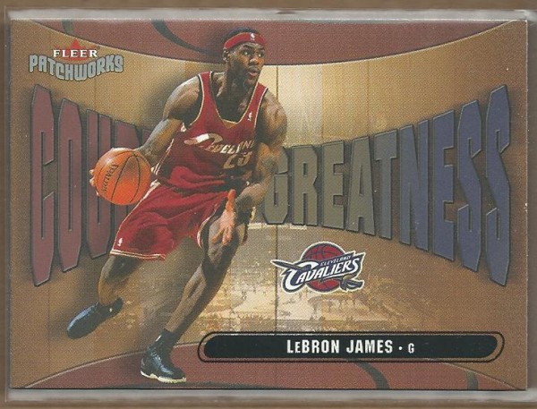 2003-04 Fleer Patchworks Courting Greatness #23 LeBron James