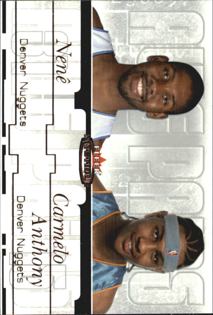 2003-04 Fleer Mystique Awe Pairs #8 Nene/Carmelo Anthony