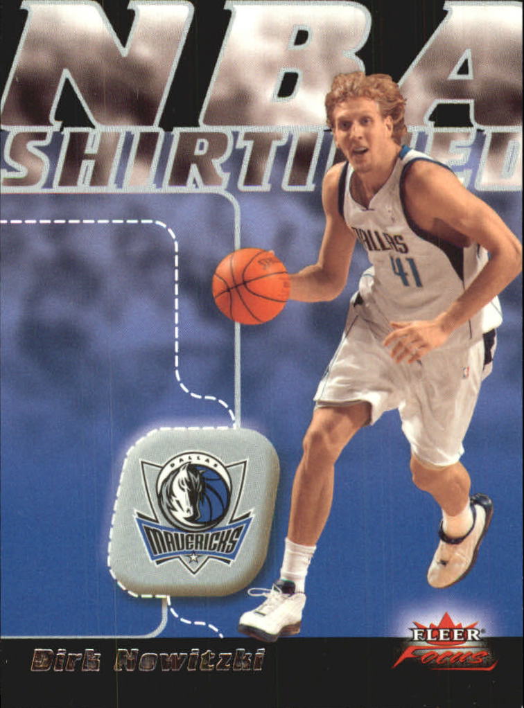 2003-04 Fleer Focus NBA Shirtified #4 Dirk Nowitzki