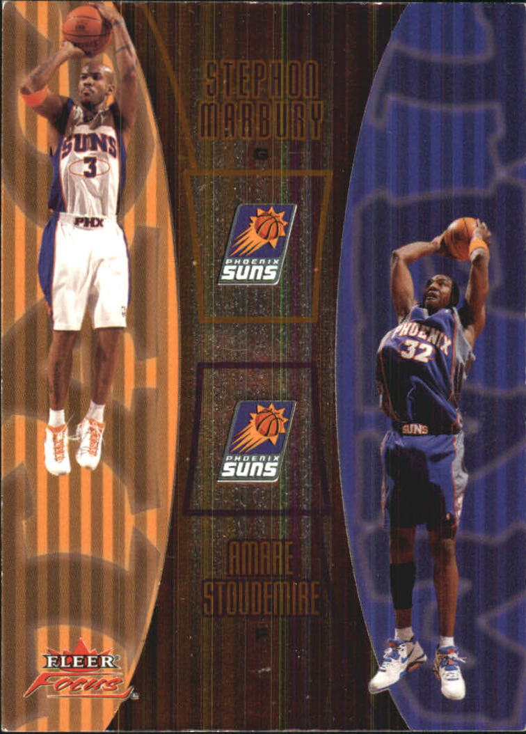 2003-04 Fleer Focus Tag Team #10 Stephon Marbury/Amare Stoudemire