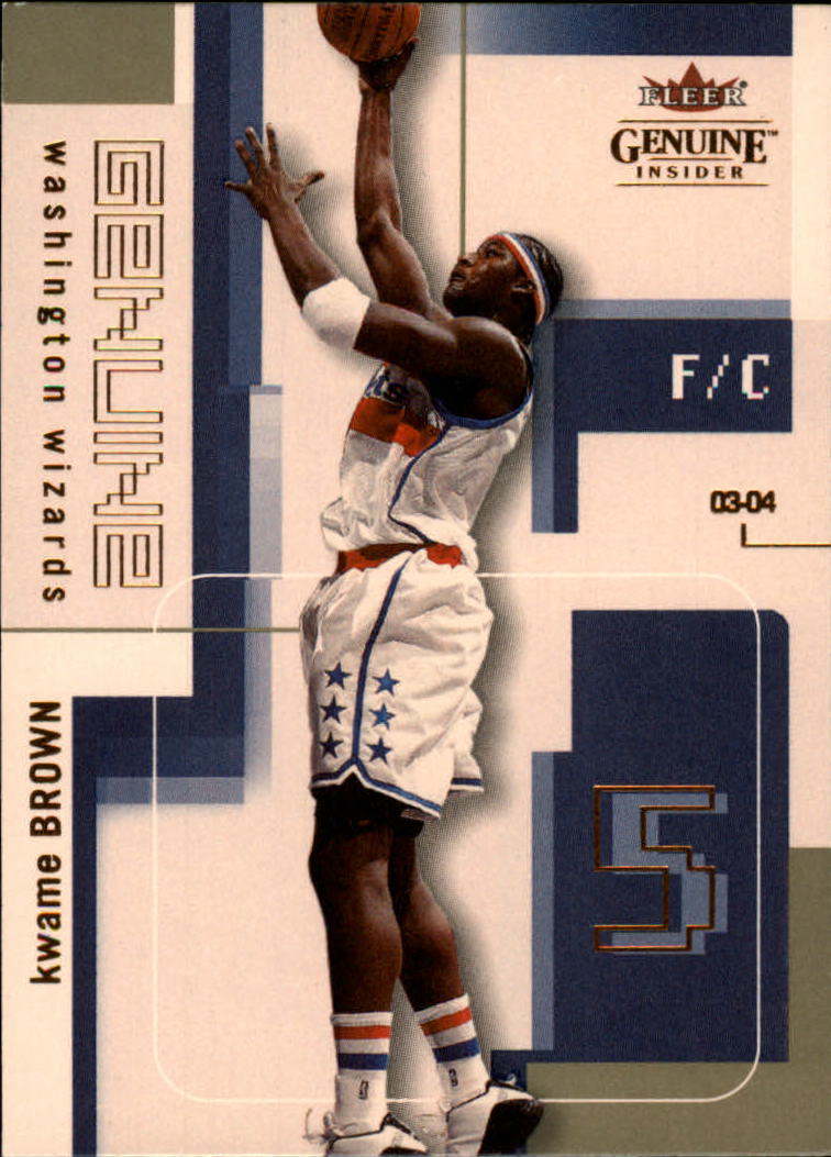 2003-04 Fleer Genuine Insider #7 Kwame Brown