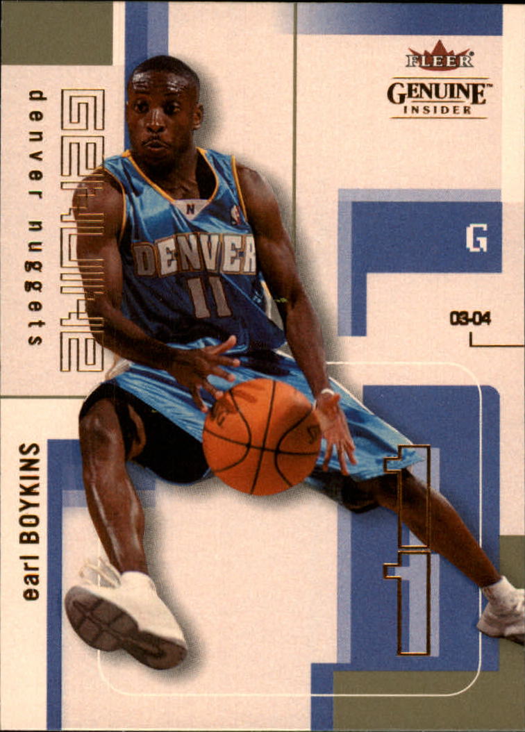 2003-04 Fleer Genuine Insider #8 Earl Boykins