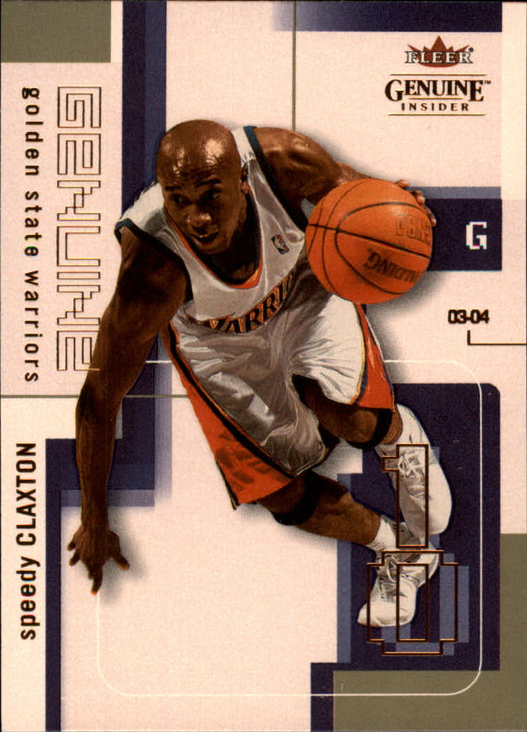2003-04 Fleer Genuine Insider #27 Speedy Claxton