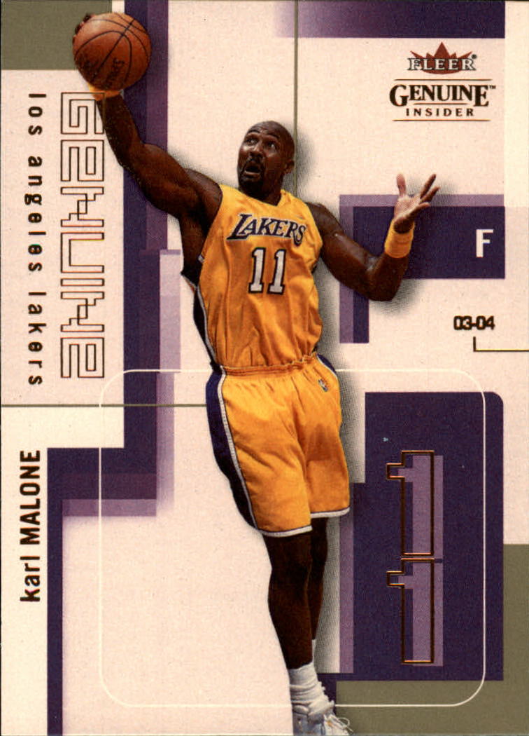 2003-04 Fleer Genuine Insider #28 Karl Malone