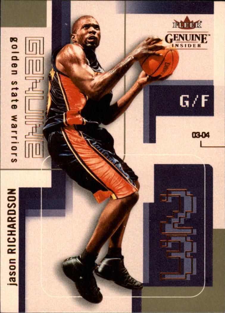 2003-04 Fleer Genuine Insider #33 Jason Richardson