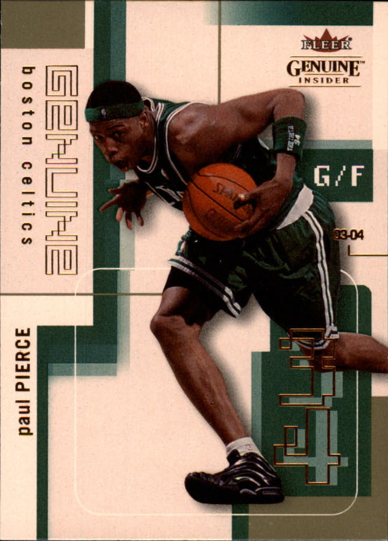 2003-04 Fleer Genuine Insider #38 Paul Pierce