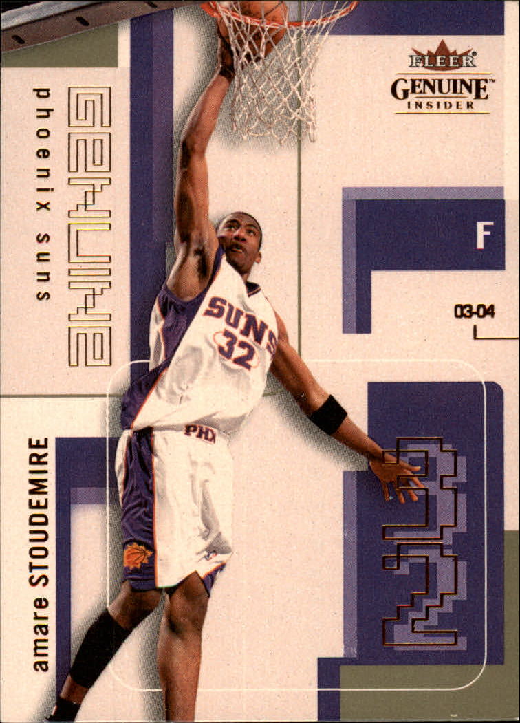 2003-04 Fleer Genuine Insider #55 Amare Stoudemire