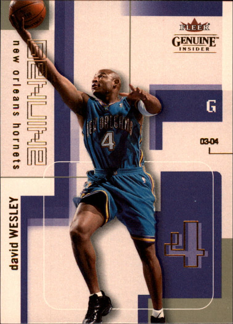 2003-04 Fleer Genuine Insider #60 David Wesley