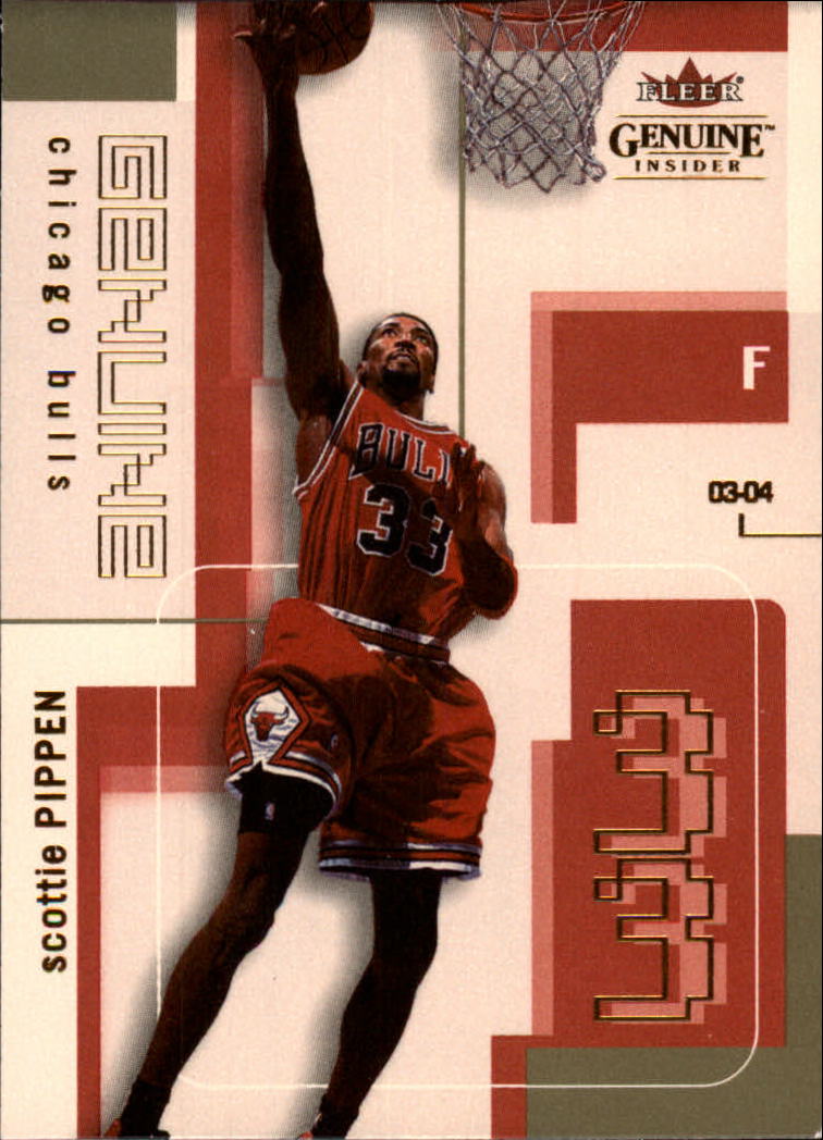 2003-04 Fleer Genuine Insider #63 Scottie Pippen