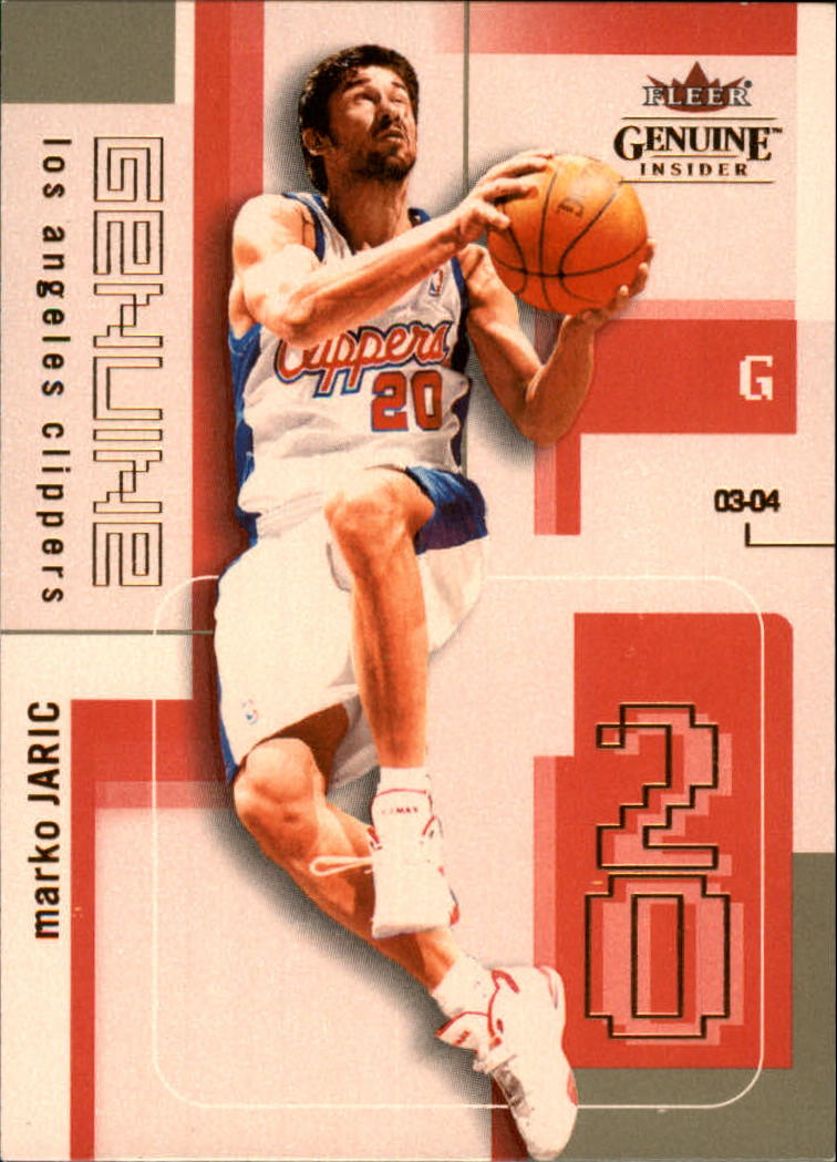 2003-04 Fleer Genuine Insider #71 Marko Jaric