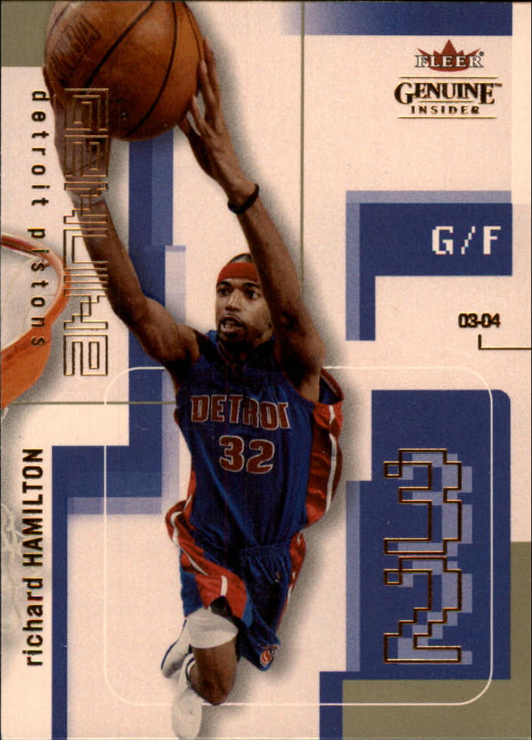 2003-04 Fleer Genuine Insider #77 Richard Hamilton