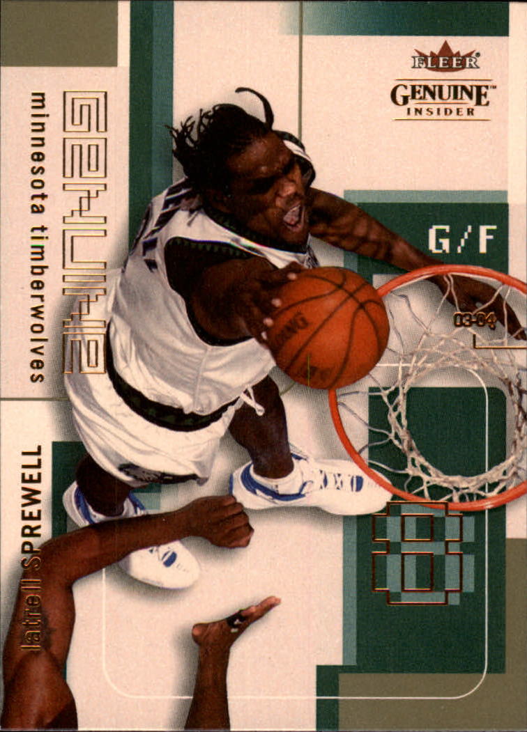 2003-04 Fleer Genuine Insider #79 Latrell Sprewell