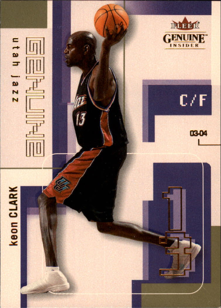 2003-04 Fleer Genuine Insider #86 Keon Clark