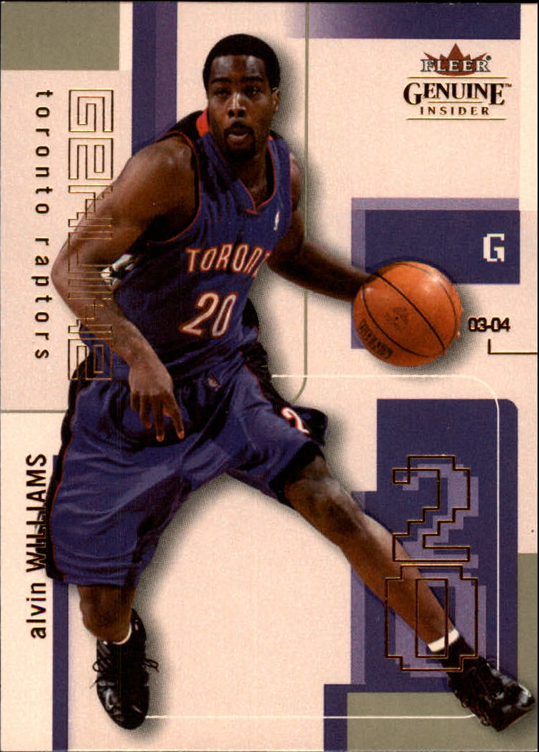 2003-04 Fleer Genuine Insider #88 Alvin Williams