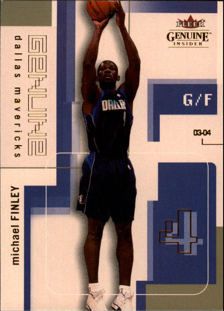 2003-04 Fleer Genuine Insider #89 Michael Finley